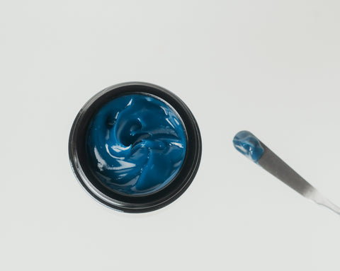 Deep Blue Floral Hydra Mask