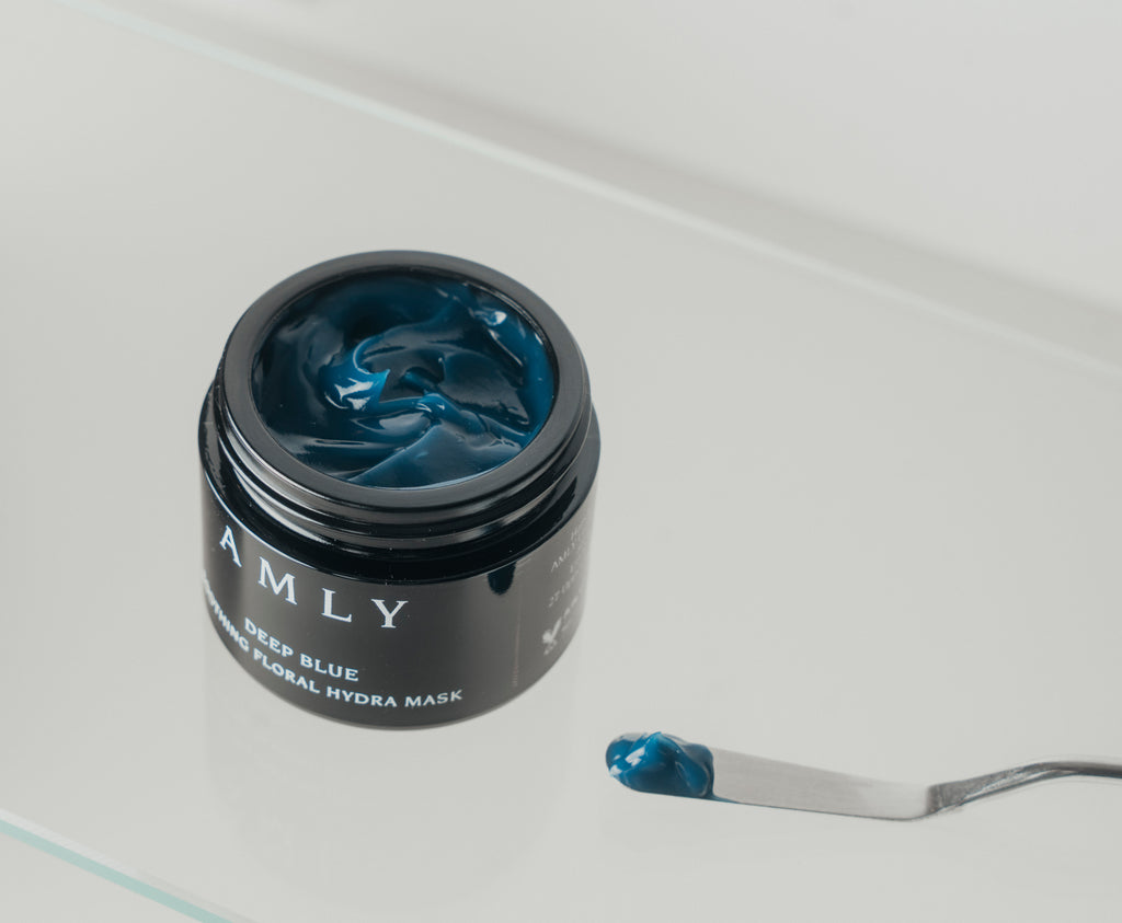 Deep Blue Floral Hydra Mask