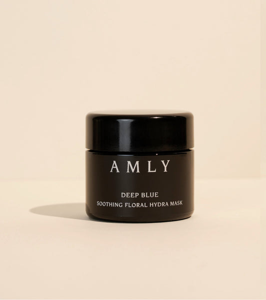 Deep Blue Floral Hydra Mask - AMLY Botanicals