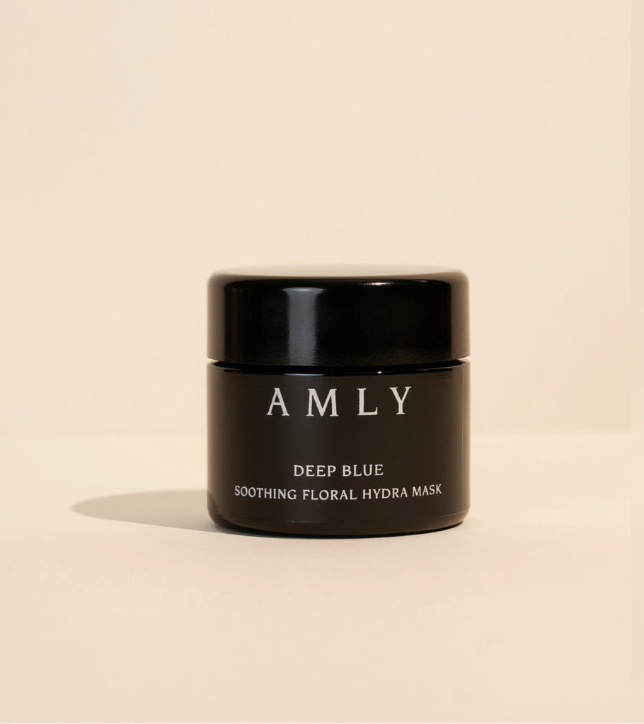 Deep Blue Floral Hydra Mask - AMLY Botanicals