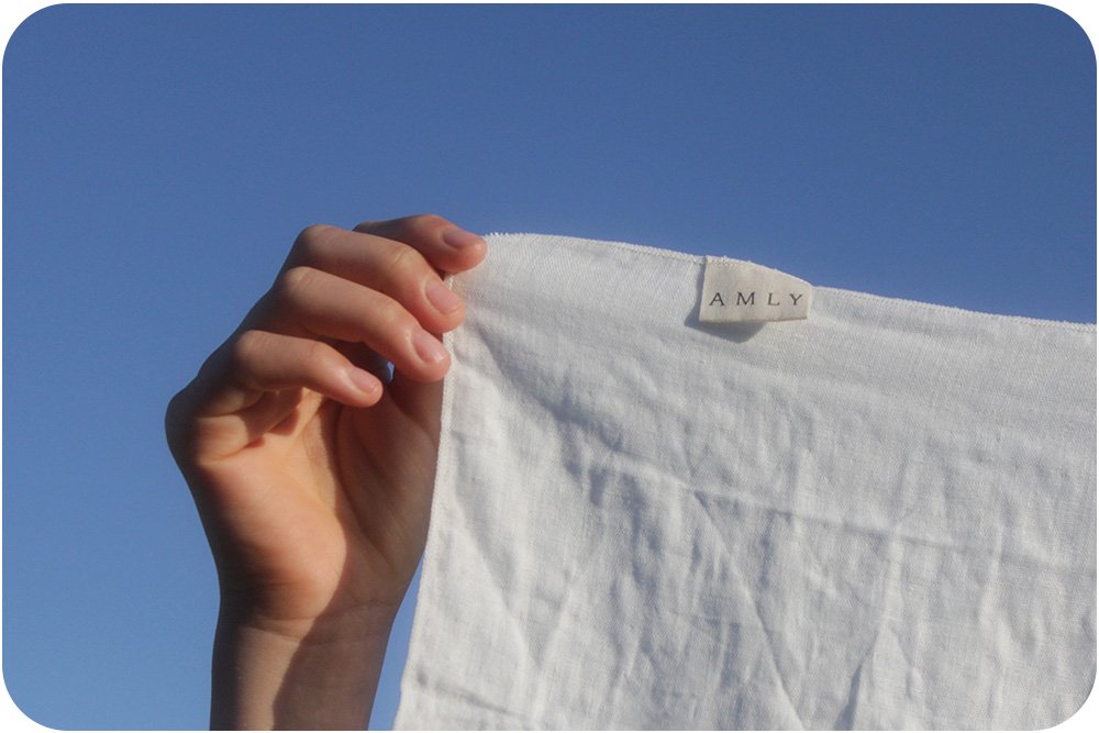Five Bamboo Muslin Face Cloths - AMLY Botanicals